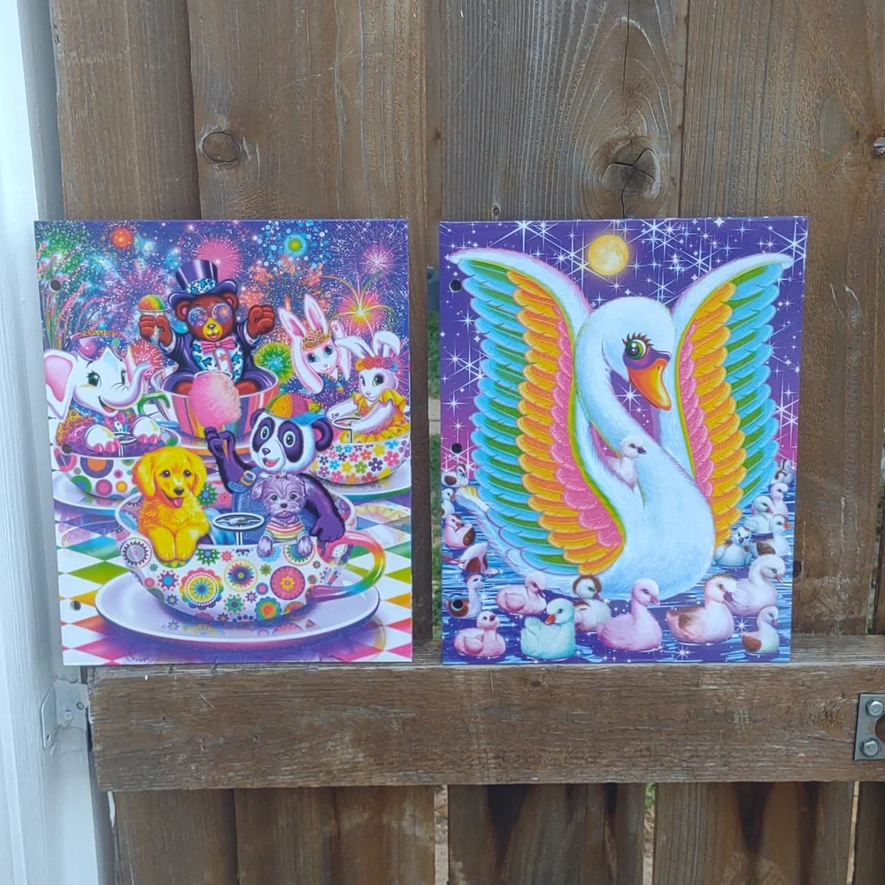 NEW Lisa Frank Folders Lot Of 2